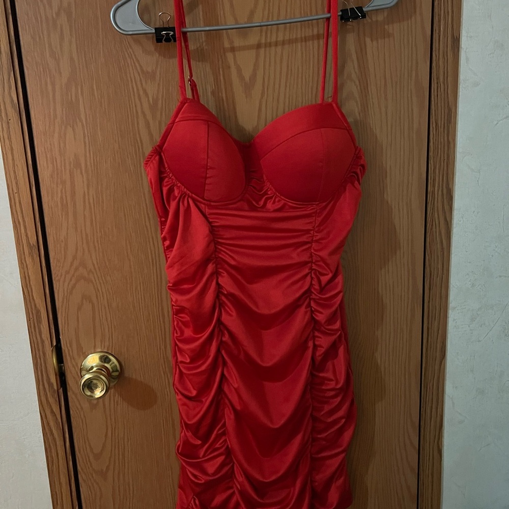 Elegant Red Mini Dress